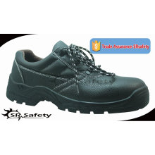 SRSAFETY 2015 Arbeitssicherheit Schuhe prägen Kuh Split Leder Sicherheitsschuhe schwarz Stahl Sicherheitsschuhe